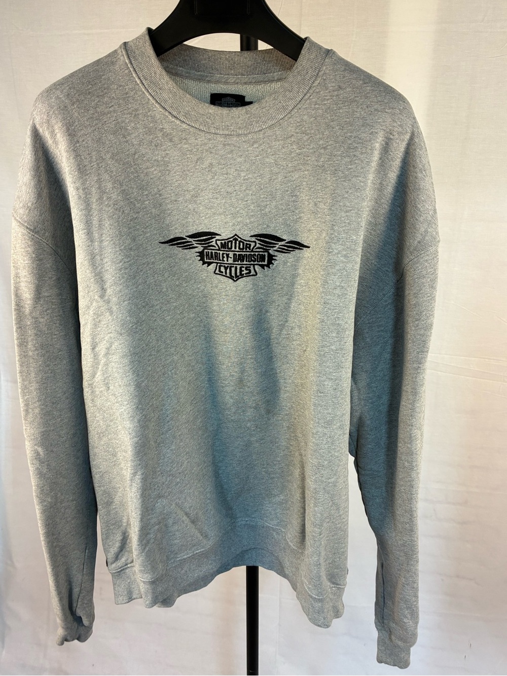 Harley Davidson Silverwing Logo Heather Gray Sweatshirt XL